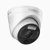 Smart Heat Detection Security Camera, AI Fire Detection, Temperature Alarm, 4-Color Indicator, 4MP Resolution, Two-Way Audio, IP67