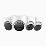 C300 - 4PCS 2K 3MP Outdoor PoE Security IP Camera, EXIR 2.0 Night Vision, Motion Detection, H.265+, IP67 Waterproof