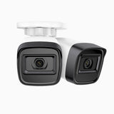 C300 - 2PCS 2K 3MP Outdoor PoE Security IP Camera, EXIR 2.0 Night Vision, Motion Detection, H.265+, IP67 Waterproof