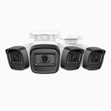 C300 - 4PCS 2K 3MP Outdoor PoE Security IP Camera, EXIR 2.0 Night Vision, Motion Detection, H.265+, IP67 Waterproof