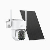 WB400 - 4MP Wireless Outdoor Wire-Free Battery Security Camera, Dual-Band WiFi, 270° Pan & 90° Tilt, 9000mAh Battery & Solar Powered, Motion Detection, Two-Way Audio