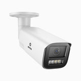 CZ804 - 4K 4X Optical Zoom PoE Outdoor Security Camera, 2.8 - 12 MM Motorized Varifocal Lens, Smart Dual Light Night Vision, Motion Detection 2.0, Built-in Microphone, Siren & Strobe Alarm, Upgraded Version