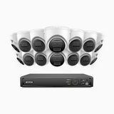 H300 - 2K 3MP 16 Channel 14 Cameras PoE Security System, EXIR 2.0 Night Vision, Motion Detection, H.265+, IP67 Waterproof
