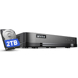 ANNKE 16CH 1080P Lite Hybrid 5-in-1(TVI/AHD/CVI/CVBS/IPC) CCTV DVR, Motion Detection, H.265+ Security 16 Channel Surveillance Digital Video Recorder with 2TB Hard Drive, Easy Remote Access