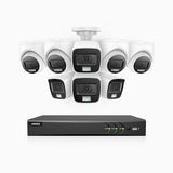 ADLK800 - 4K 8 Channel Dual Light Wired CCTV Security System with 4 Bullet & 4 Turret Cameras, Color & IR Night Vision, 3840x2160@20fps, F/1.6 Super Aperture, 4-In-1 Output Signal, IP67