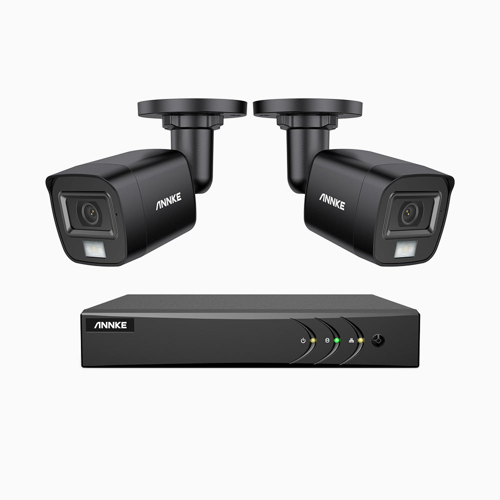 ADLK500 - 3K 8 Channel 2 Dual Light Cameras Wired Security System, Color & IR Night Vision, 3072*1728 Resolution, f/1.2 Super Aperture, 4-in-1 Output Signal, Built-in Microphone, IP67