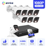ANNKE 3K Lite Wired Security Camera System Outdoor with AI Human/Vehicle Detection, 8CH H.265+ DVR with 2TB Hard Drive and 8 x 1920TVL IP67 Home CCTV Cameras with Smart Dual Light, Color Night Vision