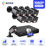 ANNKE 3K Lite Wired Security Camera System Outdoor with AI Human/Vehicle Detection, 8CH H.265+ DVR with 2TB Hard Drive and 8 x 1920TVL IP67 Home CCTV Cameras with Smart Dual Light, Color Night Vision
