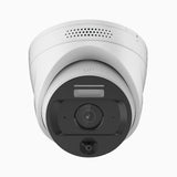 Smart Heat Detection Security Camera, AI Fire Detection, Temperature Alarm, 4-Color Indicator, 4MP Resolution, Two-Way Audio, IP67