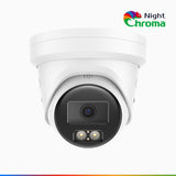 NightChroma<sup>TM</sup> NC800 - 4K Outdoor PoE Security Camera, Acme Color Night Vision, f/1.0 Super Aperture (0.0005 Lux), Human & Vehicle Detection, Intelligent Behavior Analysis, Built-in Microphone