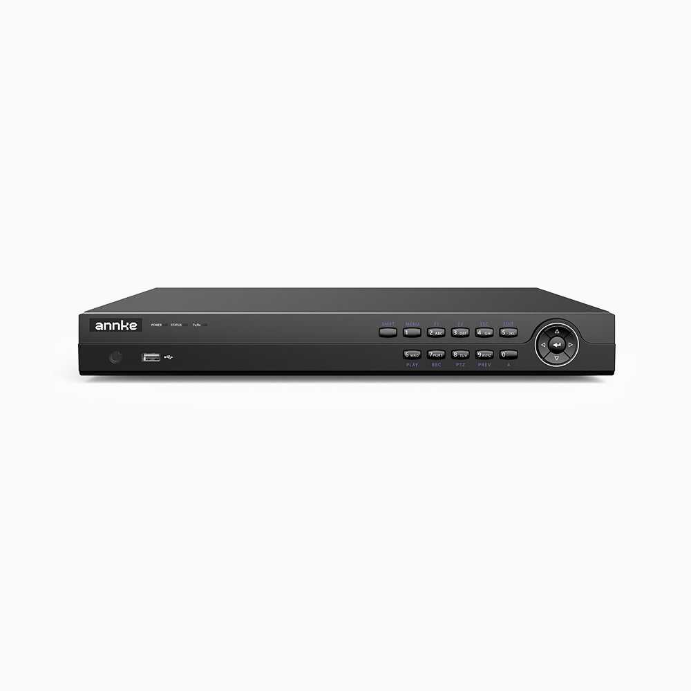 ANP1600 - 12MP 16 Channel H.265+ PoE NVR, Max 160 Mbps Outgoing Bandwidth, 2CH 12MP Decoding Capability, Supports IPC with Human & Vehicle, Perimeter Detection, Dual Hard Drive Bays